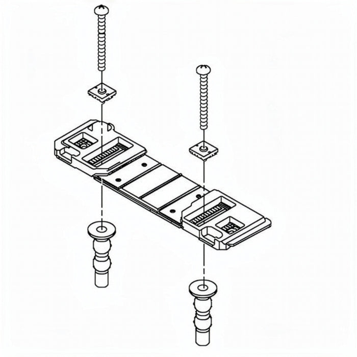 The TOTO THU9850 is a replacement base plate assembly for TOTO WASHLET bidet seats, providing the mounting foundation for the WASHLET seat on the toilet bowl.