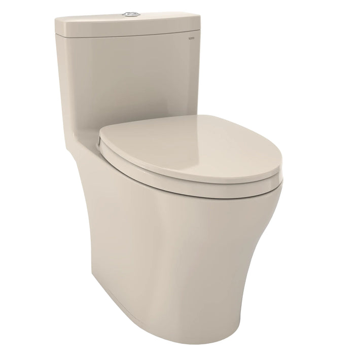 TOTO MS646124CEMFGN#03 Aquia IV Dual Flush One-Piece Universal Height Toilet, Washlet+ Ready - Bone Finish