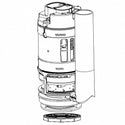 Technical illustration of TOTO THU740S-A dual-flush toilet valve assembly