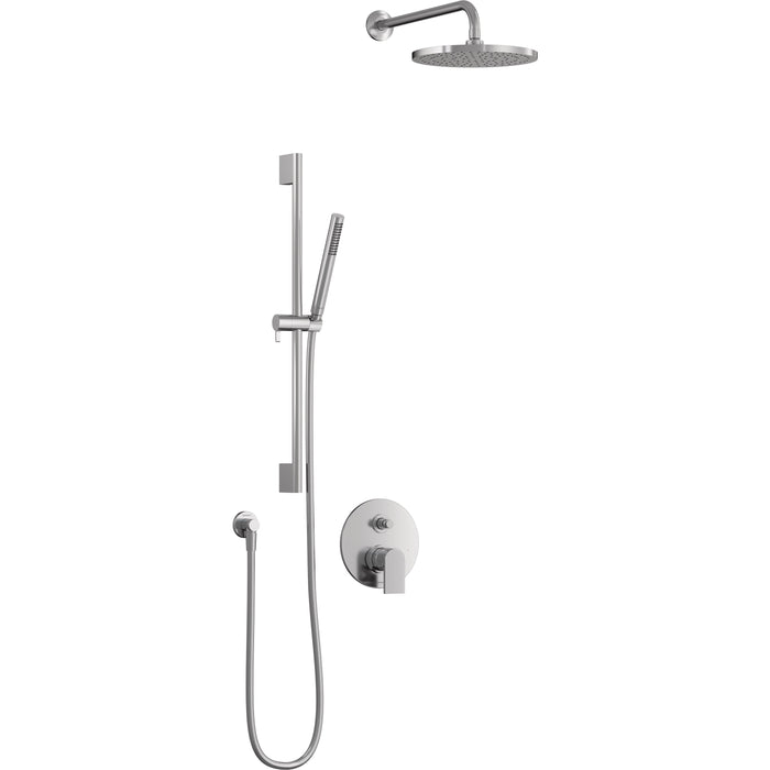 Duravit TU4300001U10 Tulum by Starck Single Handle Shower Faucet Kit in Chrome, with Pressure Balance Valve