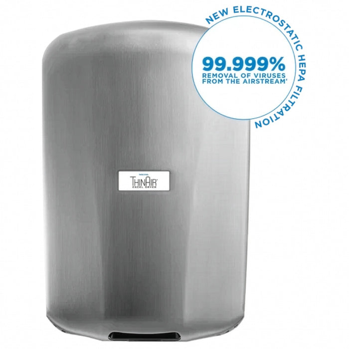 Excel Dryer 324111 ThinAir TA-SB High-Speed Automatic ADA Hand Dryer, Brushed Stainless, 110 - 120V