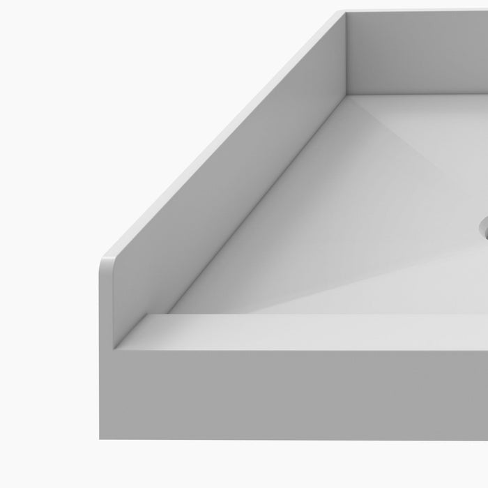 DreamLine DTP-1132602 TilePrime 32"D x 60"W x 3"H Single Threshold Shower Base, Right Drain