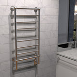 Amba T-2040BN Traditional Model 8 Bar Hardwired Towel Warmer in Brushed Nickel