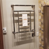 Amba T-2536PN Traditional Model 8 Bar Hardwired Towel Warmer in Polished Nickel