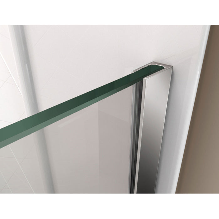 DreamLine SHEN-2636360-01 Prism Plus 36" x 72" Frameless Neo-Angle Hinged Shower Enclosure in Chrome