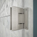DreamLine SHDR-20397210-04 Unidoor 39-40"W x 72"H Frameless Hinged Shower Door with Support Arm in Brushed Nickel - Bath4All