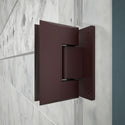 DreamLine SHDR-20437210-06 Unidoor 43-44"W x 72"H Frameless Hinged Shower Door with Support Arm in Oil Rubbed Bronze - Bath4All