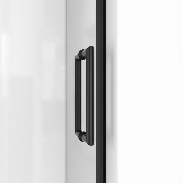 Dreamline SHDR-202472E-09 Unidoor Edge 24"W x 72"H Frameless Hinged Shower Door in Satin Black