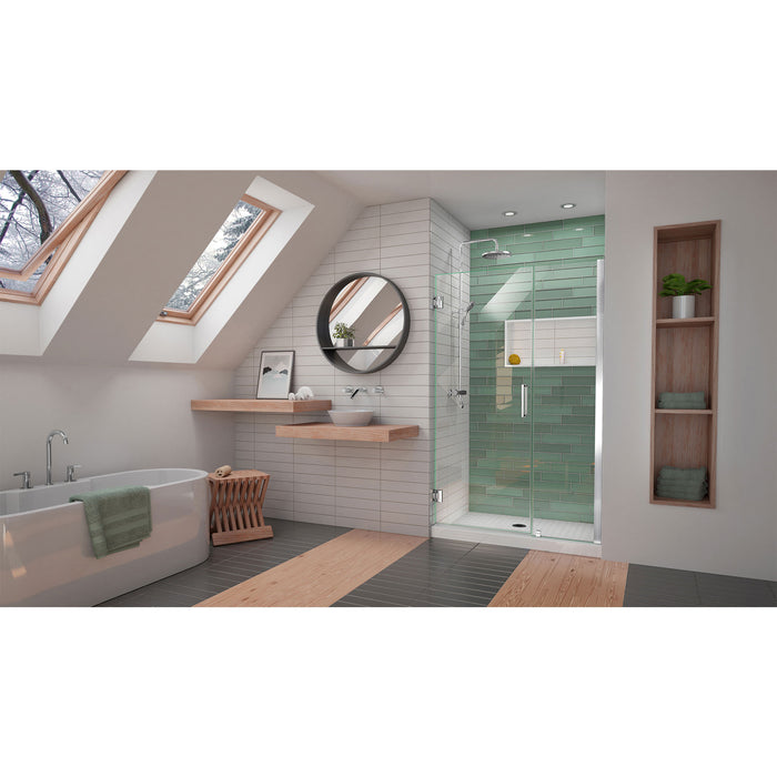 DreamLine SHDR-2047722-01 Unidoor-LS 47-48"W x 72"H Frameless Hinged Shower Door in Chrome