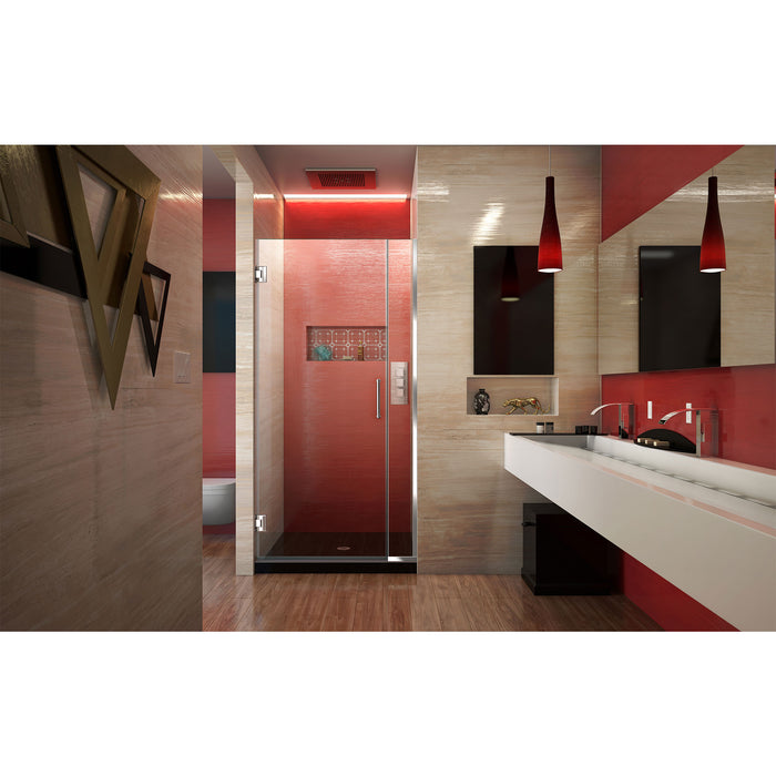 DreamLine SHDR-243607210-01 Unidoor Plus 36-36 1/2"W x 72"H Frameless Hinged Shower Door in Chrome