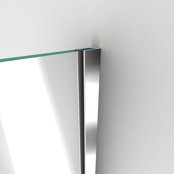 DreamLine SHEN-24310300-01 Unidoor Plus 31"W x 30 3/8"D x 72"H Frameless Hinged Shower Enclosure in Chrome