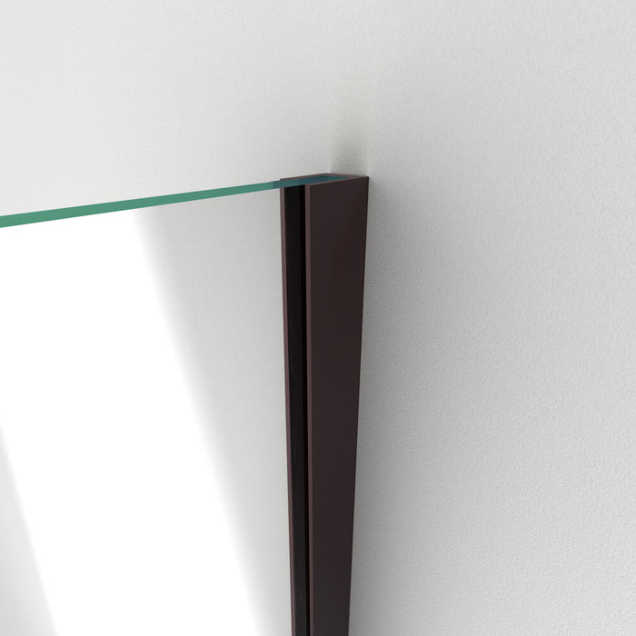 DreamLine SHEN-24450300-06 Unidoor Plus 45"W x 30 3/8"D x 72"H Frameless Hinged Shower Enclosure in Oil Rubbed Bronze