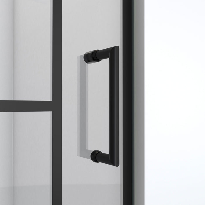 DreamLine SHDR-2424720-89 Unidoor Toulon 24"W x 72"H Frameless Hinged Shower Door in Satin Black
