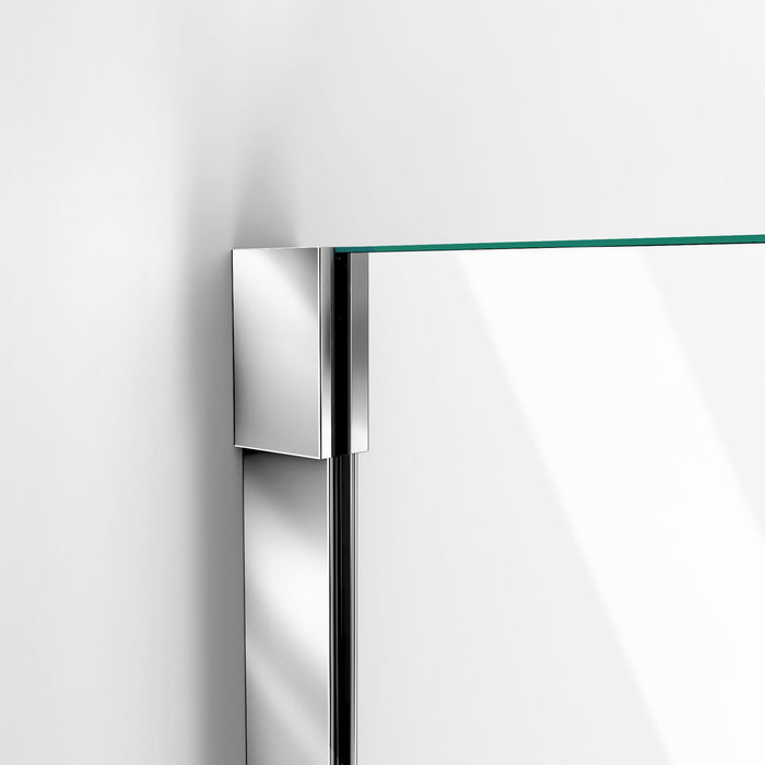 DreamLine D12830572-01 Unidoor-X 64 1/2-65"W x 72"H Frameless Hinged Shower Door in Chrome