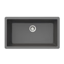 Houzer V-300U SLATE Quartztone 33" Slate Granite Composite Undermount Single Bowl Kitchen Sink