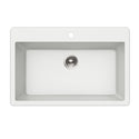 Houzer V-300 CLOUD Quartztone 33" Cloud Granite Composite Topmount Single Bowl Kitchen Sink