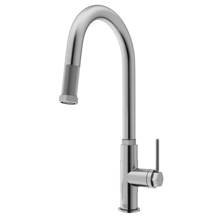 Vigo VG02035ST Hart Arched Single-Handle Pull-Down Kitchen Faucet in Stainless Steel