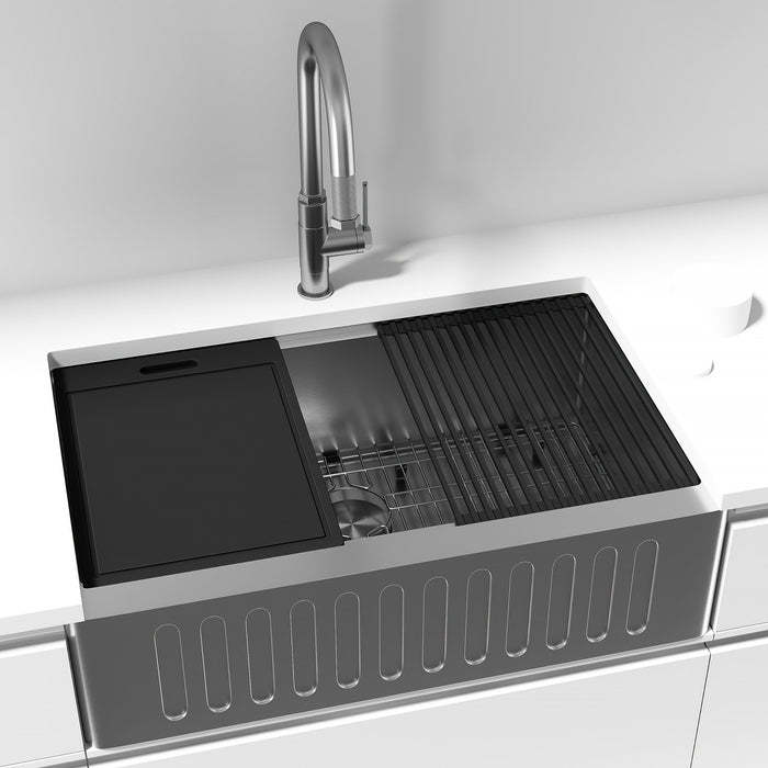 Vigo VG02035ST Hart Arched Single-Handle Pull-Down Kitchen Faucet in Stainless Steel