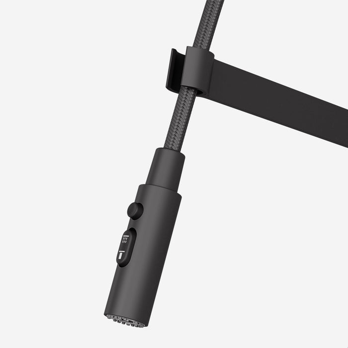 Vigo VG02052MB Edison Pro Triple-Mode Spring Pull-Down Kitchen Faucet in Matte Black