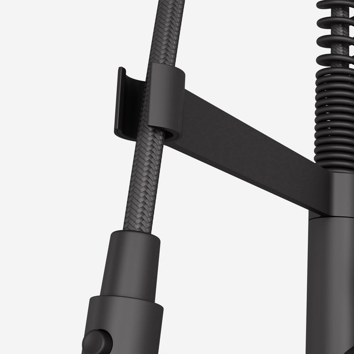 Vigo VG02052MB Edison Pro Triple-Mode Spring Pull-Down Kitchen Faucet in Matte Black