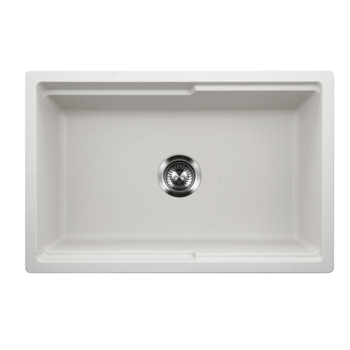 Houzer W-130 CLOUD-C Quartztone 30" Cloud Farmhouse Granite Composite Workstation Kitchen Sink