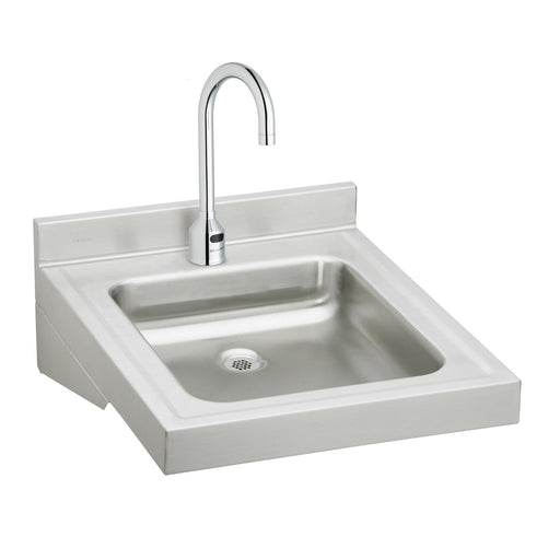 Elkay WCL1923OSDSACMC Stainless Steel 1-Hole Single-Bowl Wall-Mount Bathroom Sink Kit