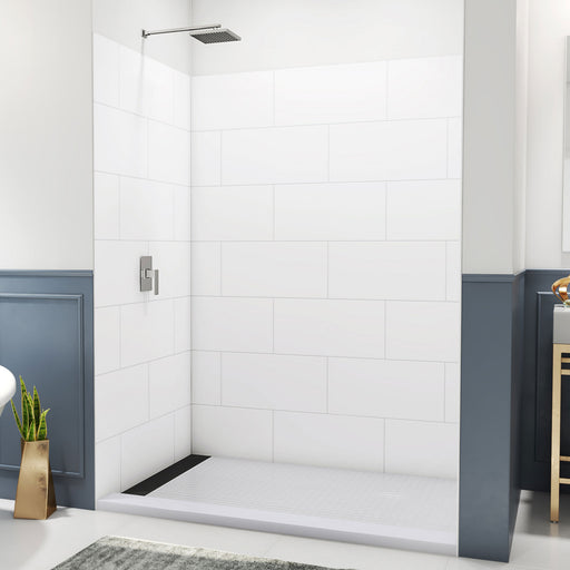 DreamLine WKDS624284XTS00 DreamStone Shower Wall Kit in White Subway Pattern