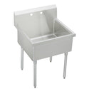 Elkay WNSF8136OF2 Stainless Steel 2-Hole Single-Bowl Scullery Commercial Sink