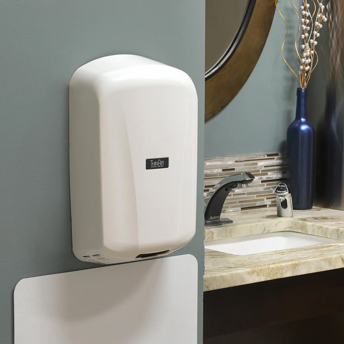Excel Dryer 327111 ThinAir TA-ABS High-Speed Automatic ADA Hand Dryer, White Cover, 110 - 120V