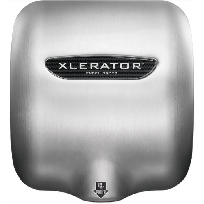 Excel Dryer 604161A XLERATOR High-Speed Automatic Hand Dryer with Noise Reduction Nozzle, Brushed Stainless Steel