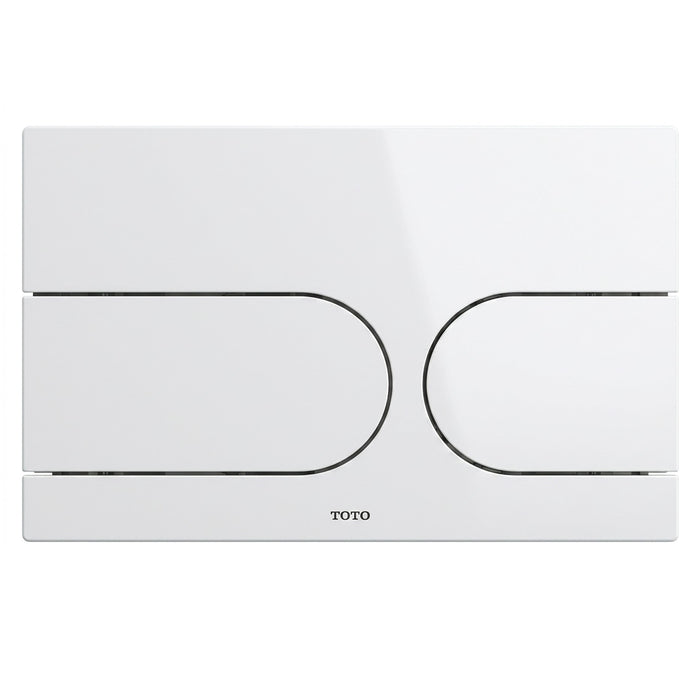 TOTO YT990#W White Push Button Plate for NEOREST In-Wall Tank Unit