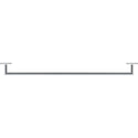 Duravit 0099601000 Karree 34 1/8" Single Towel Bar