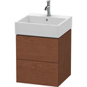 Duravit LC627401313 L-Cube Wall-Mount Vanity Unit American Walnut