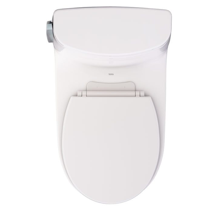TOTO MS603113CEFG#12 UltraMax One-Piece Round 1.28 GPF Universal Height Toilet with Seat, Sedona Beige