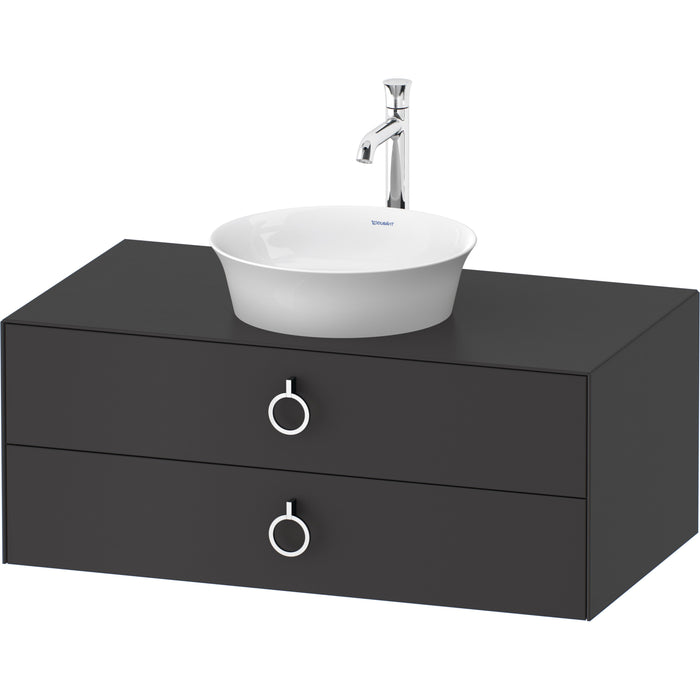 Duravit WT499105858 White Tulip Wall Mount Vanity Cabinet