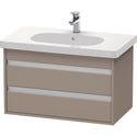 Duravit KT664704343 Ketho Wall-Mount Vanity Unit Basalt