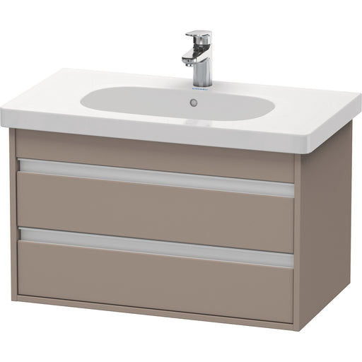 Duravit KT664704343 Ketho Wall-Mount Vanity Unit Basalt