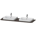 Duravit HP032HB6969 Happy D.2 Plus Console with Two Sink Cut-Outs Walnut Brushed