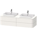 Duravit HP4974B3636 Happy D.2 Plus Four Drawer Wall-Mount Vanity Unit White
