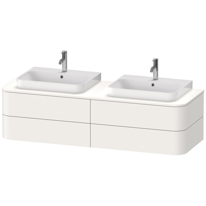 Duravit HP4974B3636 Happy D.2 Plus Four Drawer Wall-Mount Vanity Unit White