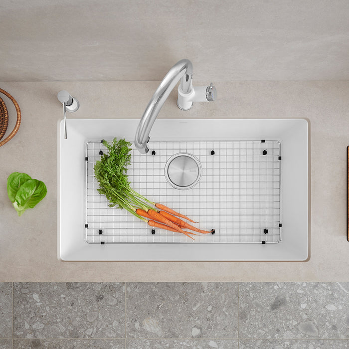 Blanco 440150 Precis SILGRANIT 32" Super Single Undermount Kitchen Sink - White