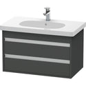 Duravit KT664704949 Ketho Wall-Mount Vanity Unit Graphite