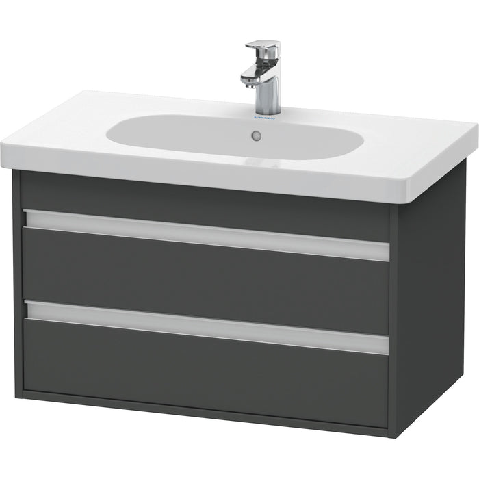 Duravit KT664704949 Ketho Wall-Mount Vanity Unit Graphite