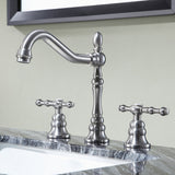 ANZZI L-AZ184BN Highland 8" Widespread 2-Handle Bathroom Faucet in Brushed Nickel