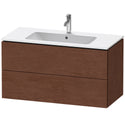 Duravit LC624201313 L-Cube Wall-Mount Vanity Unit American Walnut