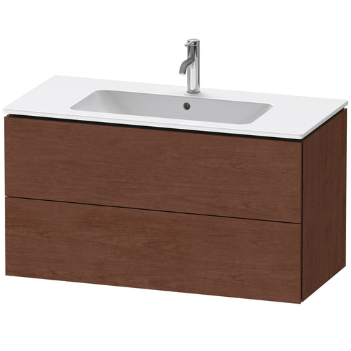 Duravit LC624201313 L-Cube Wall-Mount Vanity Unit American Walnut