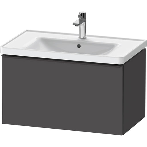 Duravit DE42550BD490000 D-Neo Wall-Mount Vanity Unit Graphite Matte