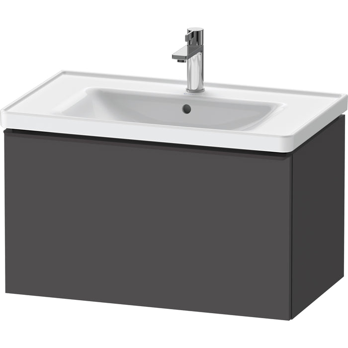 Duravit DE42550BD490000 D-Neo Wall-Mount Vanity Unit Graphite Matte