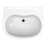 TOTO LPT242.4G#01 Prominence Oval Pedestal Bathroom Sink with CEFIONTECT for 4" Center Faucets