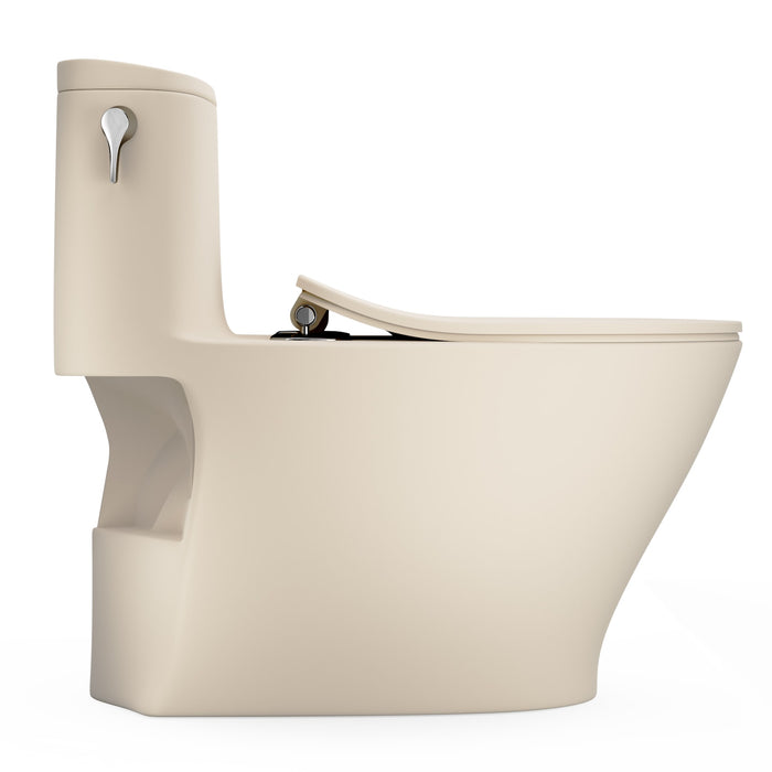 TOTO MS642234CEFG#MBE Nexus One-Piece Elongated Toilet with a Slim SoftClose Seat, Matte Beige